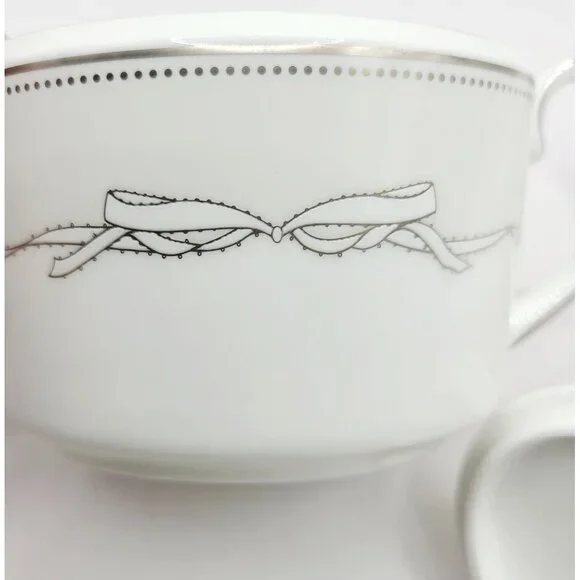 Vera Wang Fine Bone China by Wedgwood LOVE KNOTS Creamer & Sugar Bowl Brand New